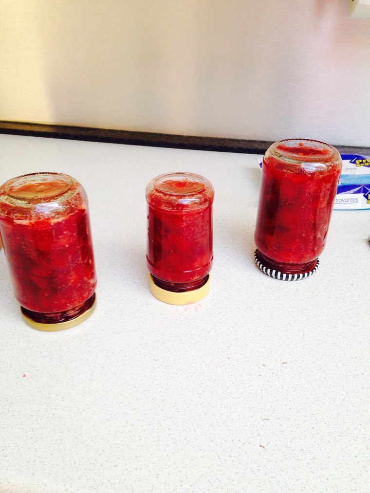 home made strawberry jam